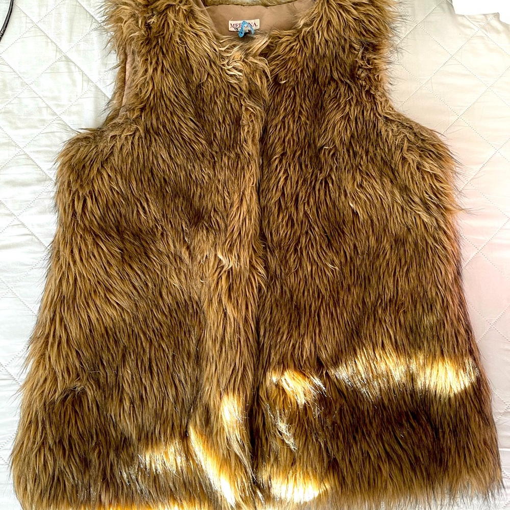 MERONA Sleeves Fur Coat
